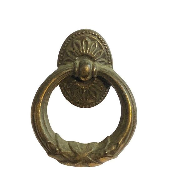 Vintage Drawer Ring Pulls Decorative Handles Knobs Hardware - Picture 1 of 3